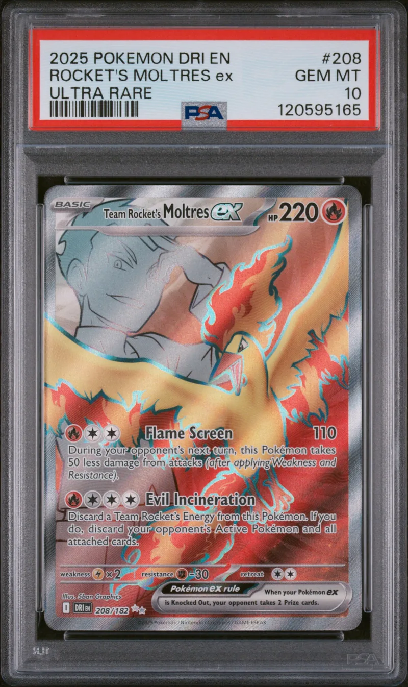 Team Rocket's Moltres ex PSA 10