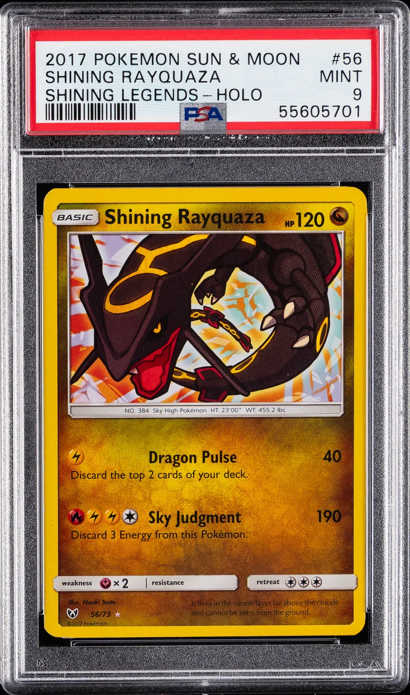 Shining Rayquaza PSA 9